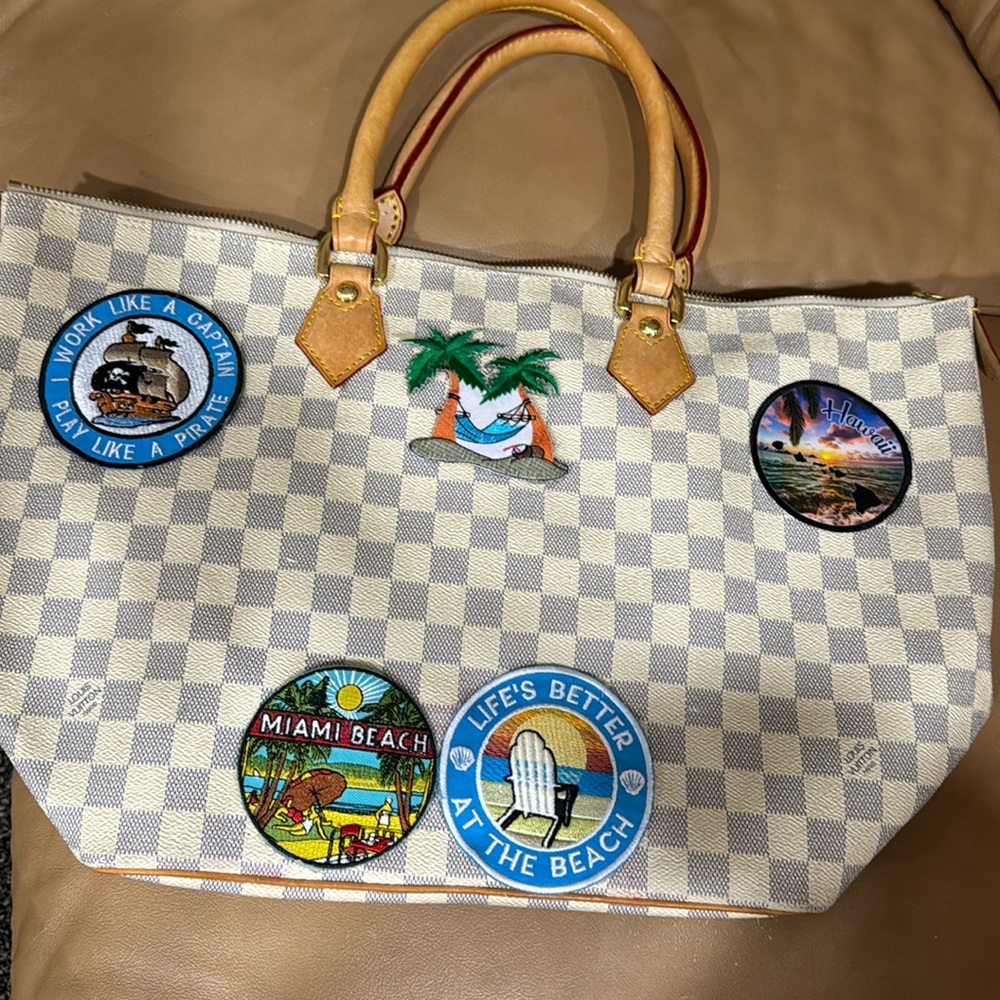 Genuine Re purposed LV bag